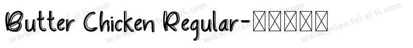 Butter Chicken Regular字体转换
